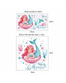 Home Decoration Waterproof Cartoon Mermaid Bathroom Wall Stickers Home Decoration Waterproof Cartoon Mermaid Bathroom Wall Stickers