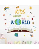 Self Adhesive Cartoon Inspirational Quote Wall Stickers For School Self Adhesive Cartoon Inspirational Quote Wall Stickers For School