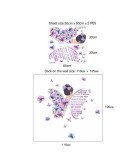 Girls Room Decoration Self Adhesive 3d Quote Butterfly Stickers For Walls