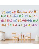 School Classroom Decoration Self Adhesive 3d Animal Alphabet Stickers Letters