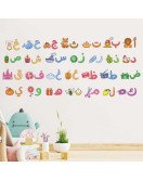 School Classroom Decoration Self Adhesive 3d Animal Alphabet Stickers Letters