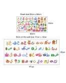 School Classroom Decoration Self Adhesive 3d Animal Alphabet Stickers Letters