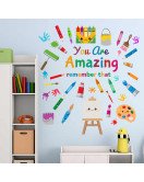 Home Decor Colorful Quote Pencil Wall Sticker For Baby Room Pvc Sticker