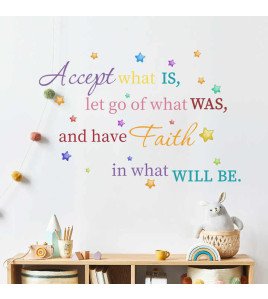 Kids Room Decoration Colorful Inspirational Quotes Wall Stickers