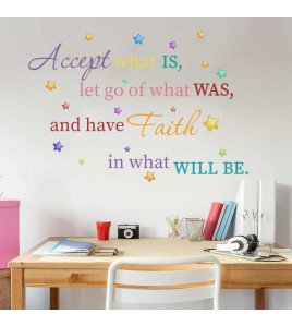 Kids Room Decoration Colorful Inspirational Quotes Wall Stickers