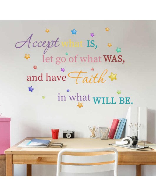 Kids Room Decoration Colorful Inspirational Quotes Wall Stickers