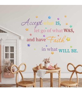 Kids Room Decoration Colorful Inspirational Quotes Wall Stickers