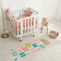Kids Room Decoration 3d Rainbow Number Game Floor Vinyl Pvc Sticker