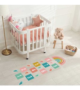 Kids Room Decoration 3d Rainbow Number Game Floor Vinyl Pvc Sticker