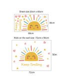 Removable Cartoon Sun With Heart Nursery Wall Decals Removable Cartoon Sun With Heart Nursery Wall Decals