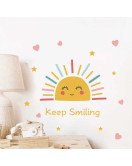 Removable Cartoon Sun With Heart Nursery Wall Decals Removable Cartoon Sun With Heart Nursery Wall Decals