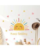 Removable Cartoon Sun With Heart Nursery Wall Decals Removable Cartoon Sun With Heart Nursery Wall Decals