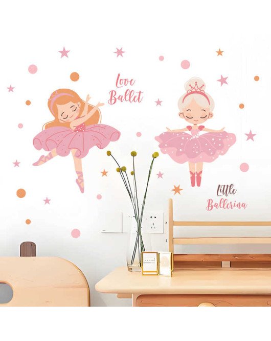 Hot Sale Removable Dance Ballet Princess Decal For Girl For The Wall
