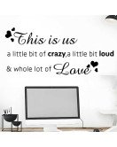 Living Room Decoration Self Adhesive Love Wall Stickers With Inspiring Quotes