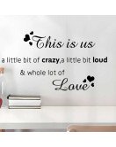 Living Room Decoration Self Adhesive Love Wall Stickers With Inspiring Quotes