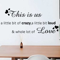 Living Room Decoration Self Adhesive Love Wall Stickers With Inspiring Quotes
