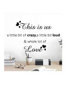 Living Room Decoration Self Adhesive Love Wall Stickers With Inspiring Quotes