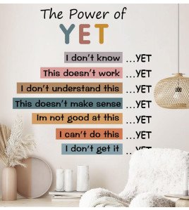 Motivational Quote Cartoon Wall Stickers Nursery Kids' Room - Model Sf36289