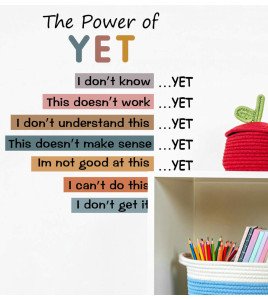Motivational Quote Cartoon Wall Stickers Nursery Kids' Room - Model Sf36289