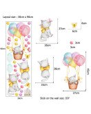 Removable Cartoon Cute Cat And Dot Decor Baby Room Wall Sticker For Kid