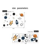 Baby Room Decoration Self Adhesive Cartoon 3d Rocket Wall Stickers