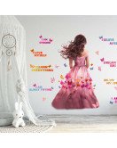 Girls Room Decoration Inspirational Quote Wall Stickers Paper Girls Room Decoration Inspirational Quote Wall Stickers Paper