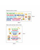Removable Adhesive Library Cartoon Read Book Inspirational Quote Wall Stickers For School Decorations