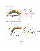 Children's Bedroom Decoration Cartoon 3d Cloud Heart Rainbow Wall Sticker
