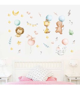 Home Decoration Kids Room Cartoon Animal Wall Stickers &amp; Decals