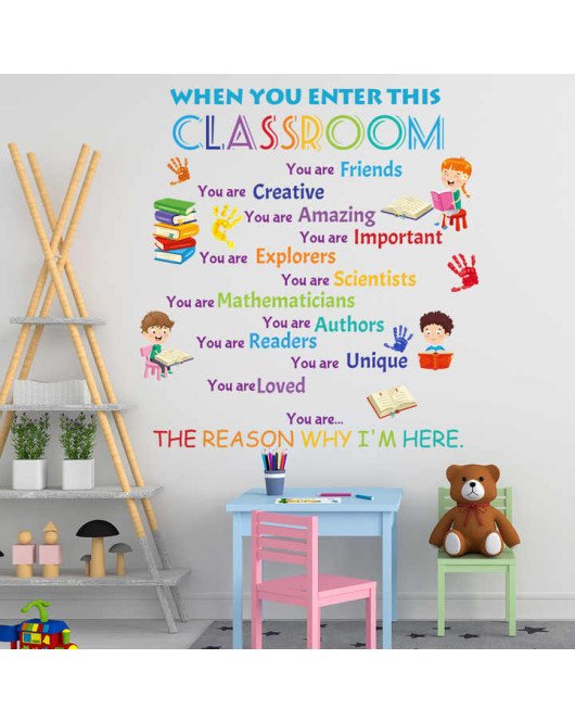 Classroom Decoration Colorful Quote Wall Stickers For School Classroom Decoration Colorful Quote Wall Stickers For School