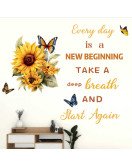 Home Decoration Living Room Sunflower Quote Wallpaper Wall Sticker Home Decoration Living Room Sunflower Quote Wallpaper Wall Sticker