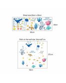 Home Decoration Self Adhesive Cartoon Underwater Animal Baby Nursery Wall Stickers Picture