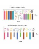 Self Adhesive Cartoon 3d Colorful Pencil Wall Stickers For School Self Adhesive Cartoon 3d Colorful Pencil Wall Stickers For School
