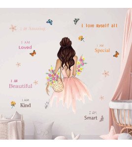Girls Room Decoration Motivation Quotes Wall Decals Custom Pvc Sticker