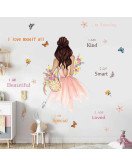 Girls Room Decoration Motivation Quotes Wall Decals Custom Pvc Sticker