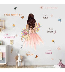 Girls Room Decoration Motivation Quotes Wall Decals Custom Pvc Sticker