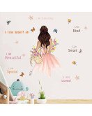Girls Room Decoration Motivation Quotes Wall Decals Custom Pvc Sticker
