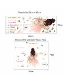 Girls Room Decoration Motivation Quotes Wall Decals Custom Pvc Sticker