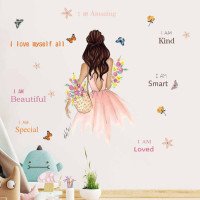 Girls Room Decoration Motivation Quotes Wall Decals Custom Pvc Sticker