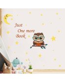 Self Adhesive Wholesale Cartoon Owl With Moon Wall Kids Stickers