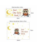 Self Adhesive Wholesale Cartoon Owl With Moon Wall Kids Stickers