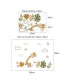 Home Decoration 3d Cartoon Giraffe Wall Stickers Kids' Room - Model Sf39244