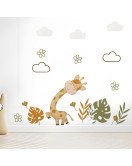 Home Decoration 3d Cartoon Giraffe Wall Stickers Kids' Room - Model Sf39244