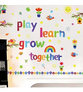 Removable Self Adhesive Baby Room Quote School Wall Stickers