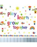 Removable Self Adhesive Baby Room Quote School Wall Stickers Removable Self Adhesive Baby Room Quote School Wall Stickers