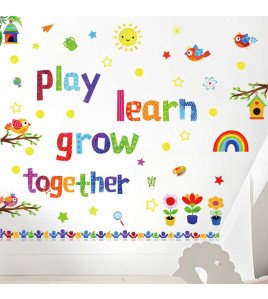Removable Self Adhesive Baby Room Quote School Wall Stickers