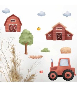 Wholesale Pvc Cartoon Farm Wall Sticker For Baby Room