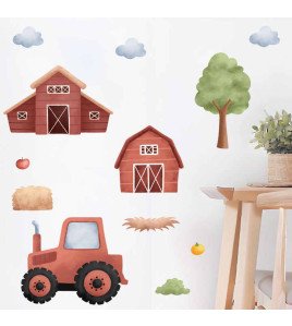 Wholesale Pvc Cartoon Farm Wall Sticker For Baby Room