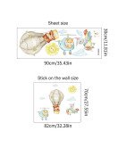 Cheap Kids Bedroom Cartoon Animal Vinyl Nursery Wall Stickers - Model Sf39353