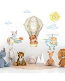 Cheap Kids Bedroom Cartoon Animal Vinyl Nursery Wall Stickers - Model Sf39353